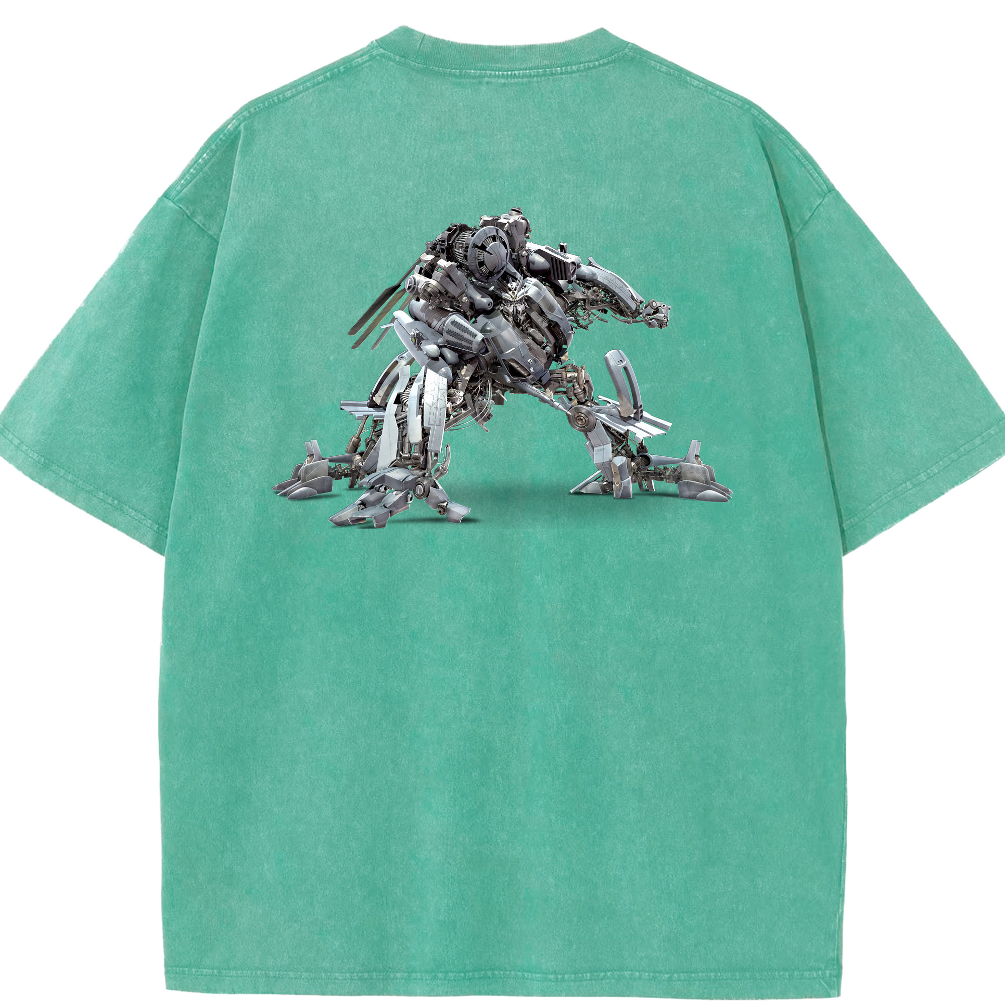 （画像用） Transformers トランスフォーマー 綿100% ヴィンテージ風 半袖Tシャツ（背面プリント）